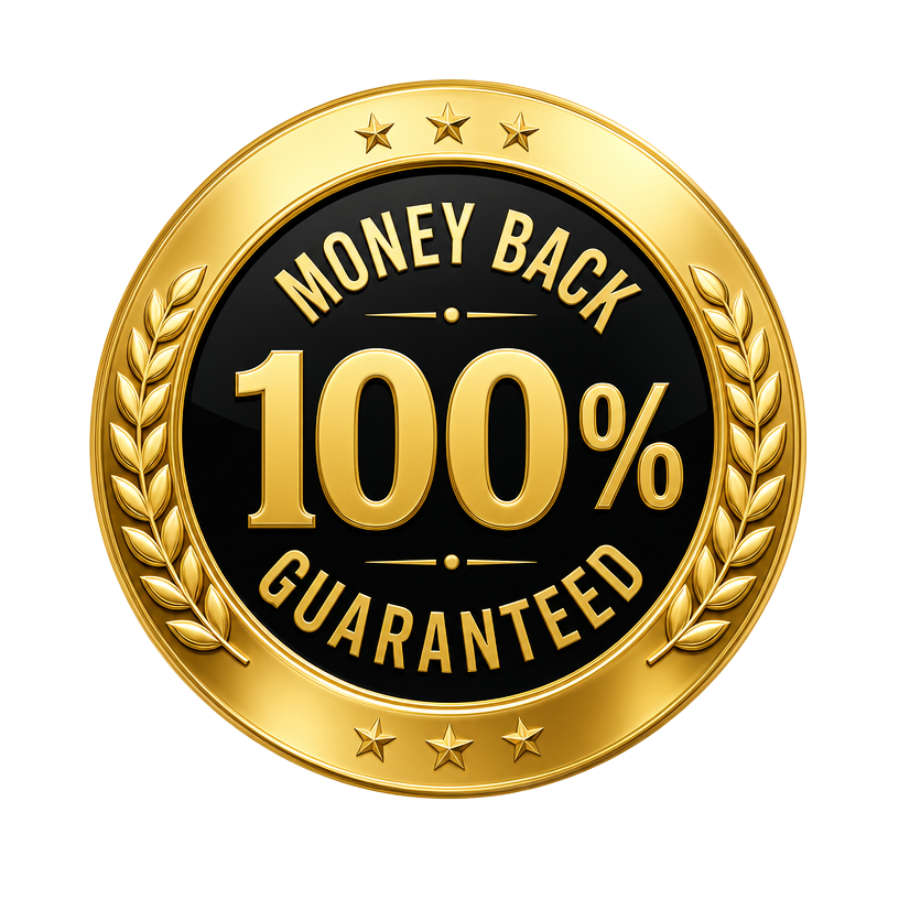 60-day money back guarantee seal
